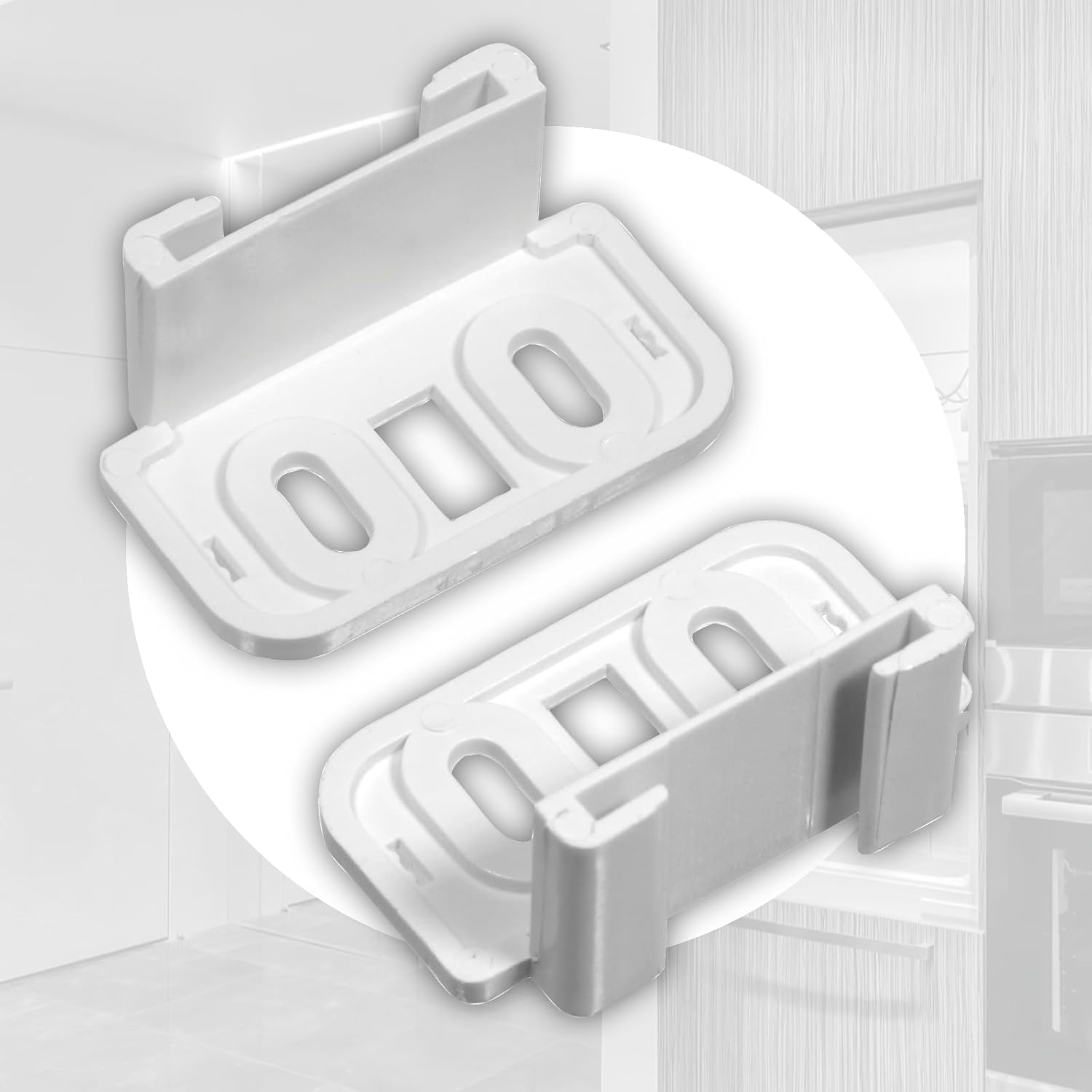 Spares2go Integrated Fridge Door Slide Mounting Universal Bracket Installation Fixing Kit (pack of 4) 8 61lcoArB3kL. AC SL1500