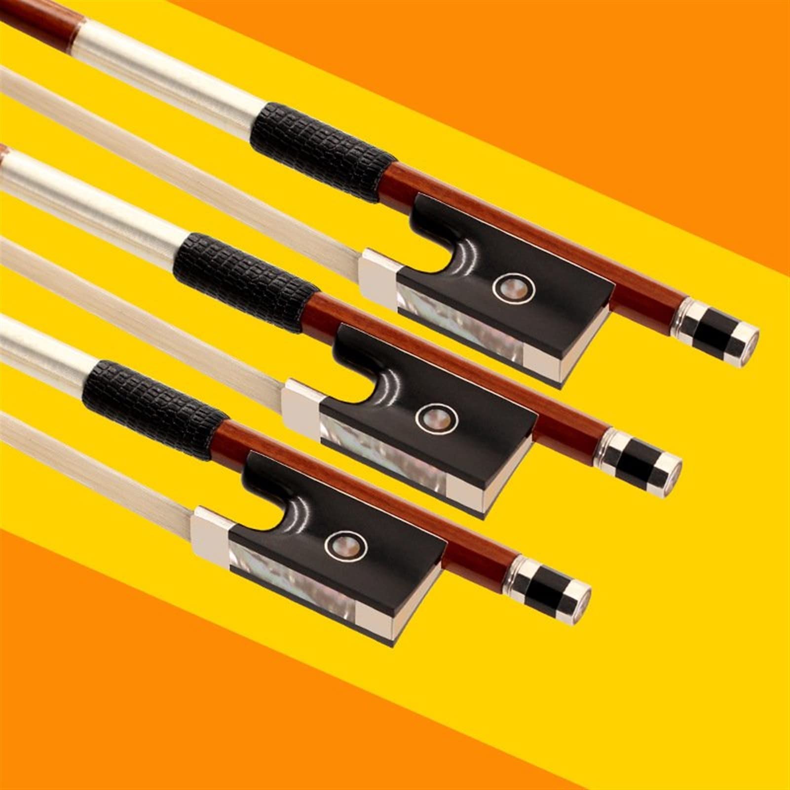 Brasileño De Violín De Madera De Madera Arco para Principiantes Arco violín tamaño Completo (Color : 1/2)