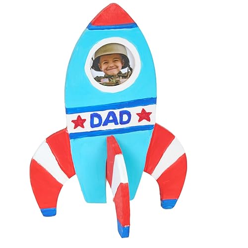 Miniatura 8 de Colorations Personaliza y decora individualmente marcos de fotos de naves estrellascohetes, gran proyecto de manualidades para niños, 12 marcos de