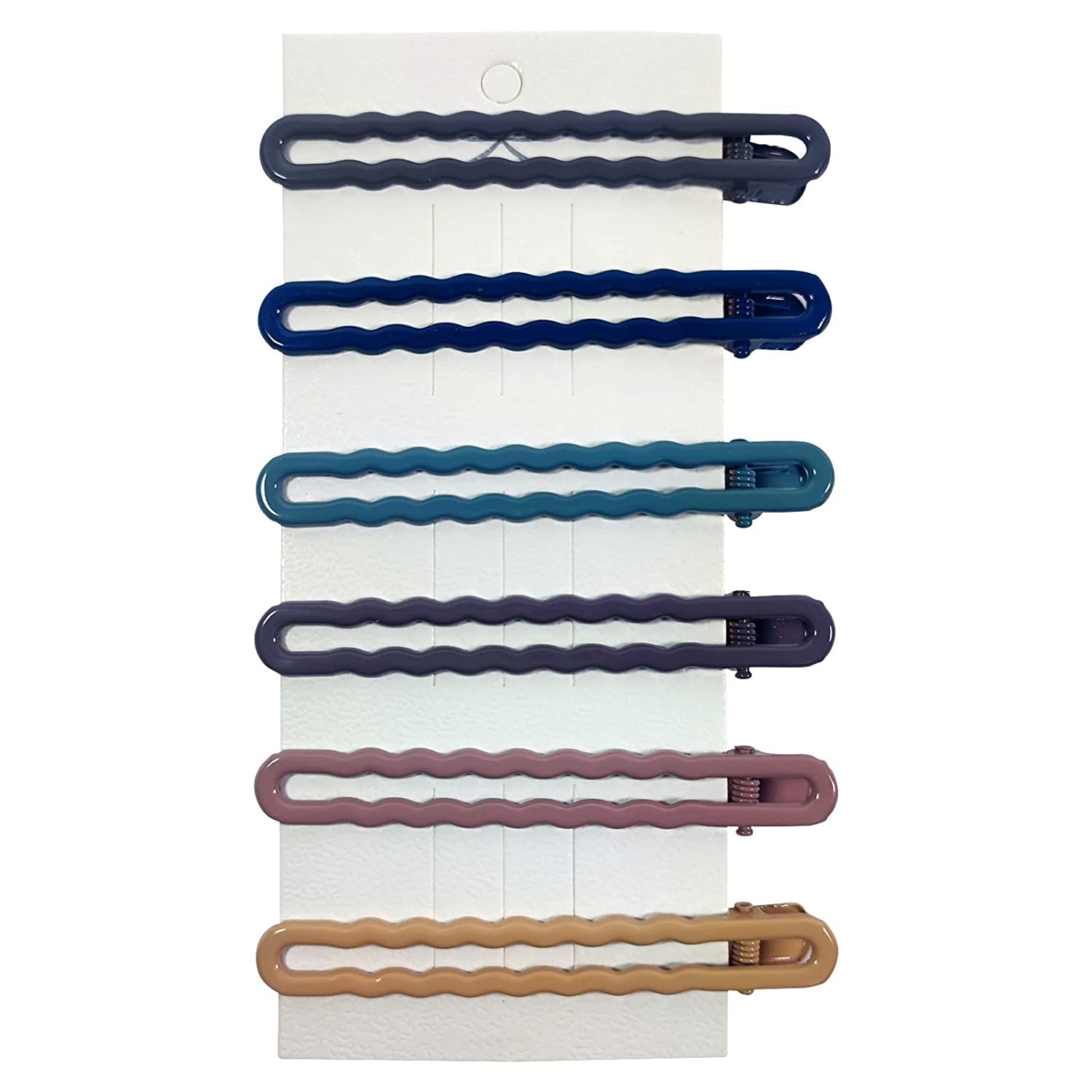 hair clips 6-color, one-word clips, side hair clips, duckbill clips, metal hair clips, girl hair clips, ladies hair clips. 6PCS