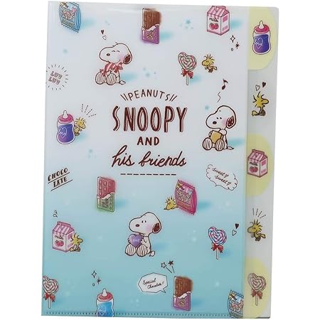 Amazon Co Jp スヌーピー ダイカット 5インデックス クリアファイル ポケット ファイル スイーツチラシ 文房具 オフィス用品