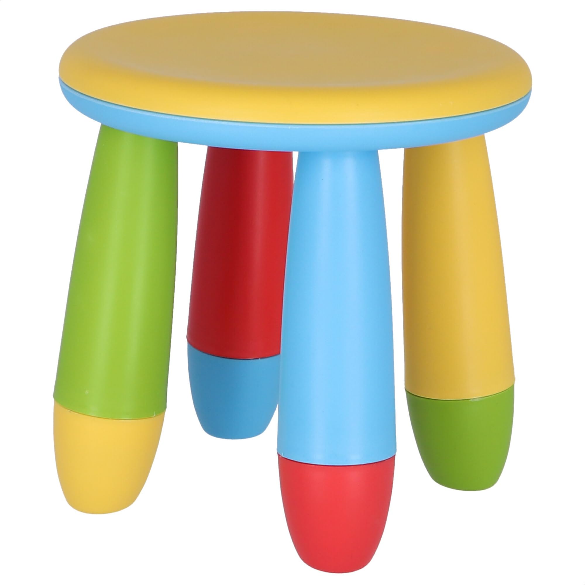 Mueblear 90055 - Sgabello per bambini, in plastica, 20 x 15 x 26 cm giallo