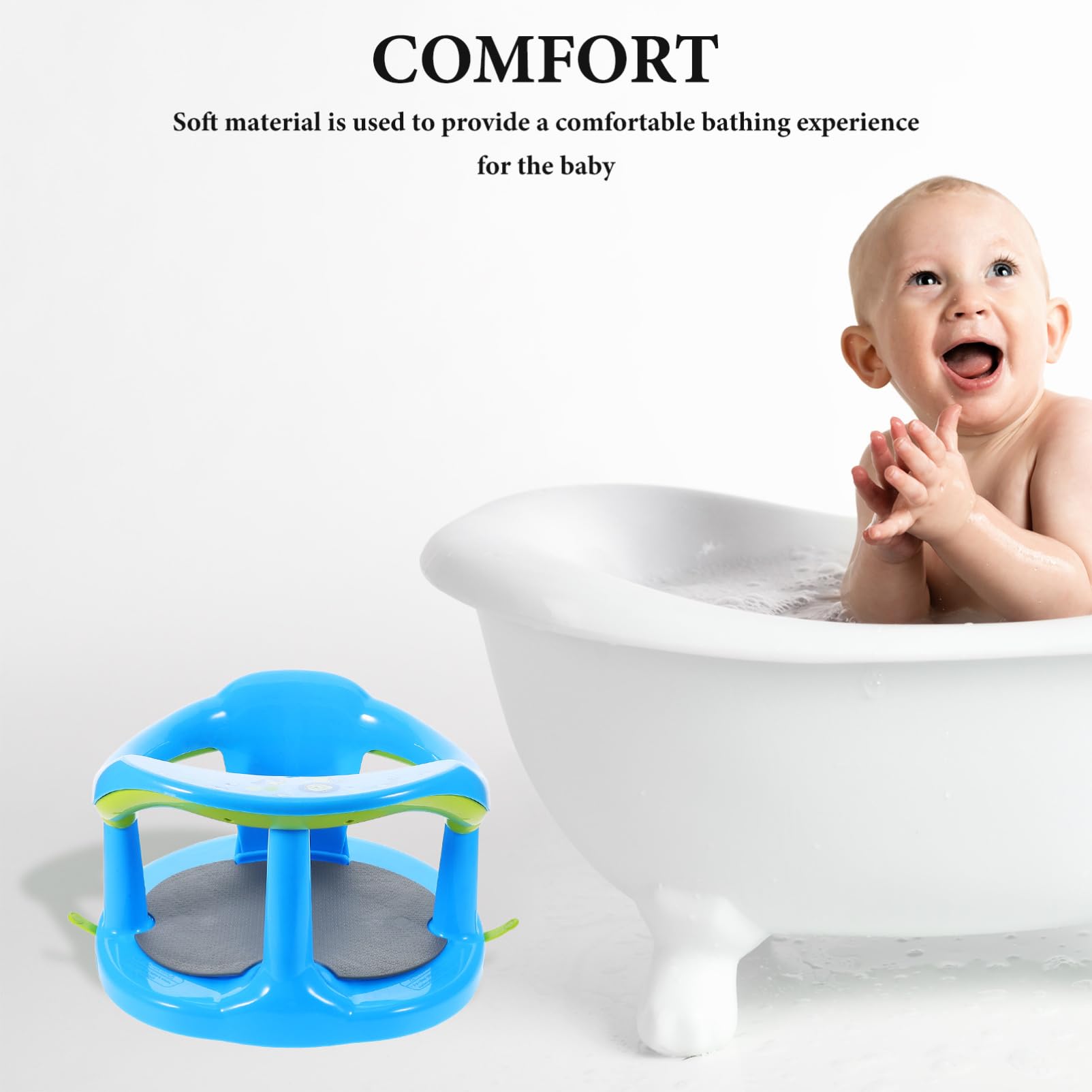 ibasenice Sicherer Rutschfester Für Badewanne Sitz Für Kleinkinder Tragbar Und Platzsparend Stabiler Badesitz Hochwertigem Material Für Hygiene Beim Baden
