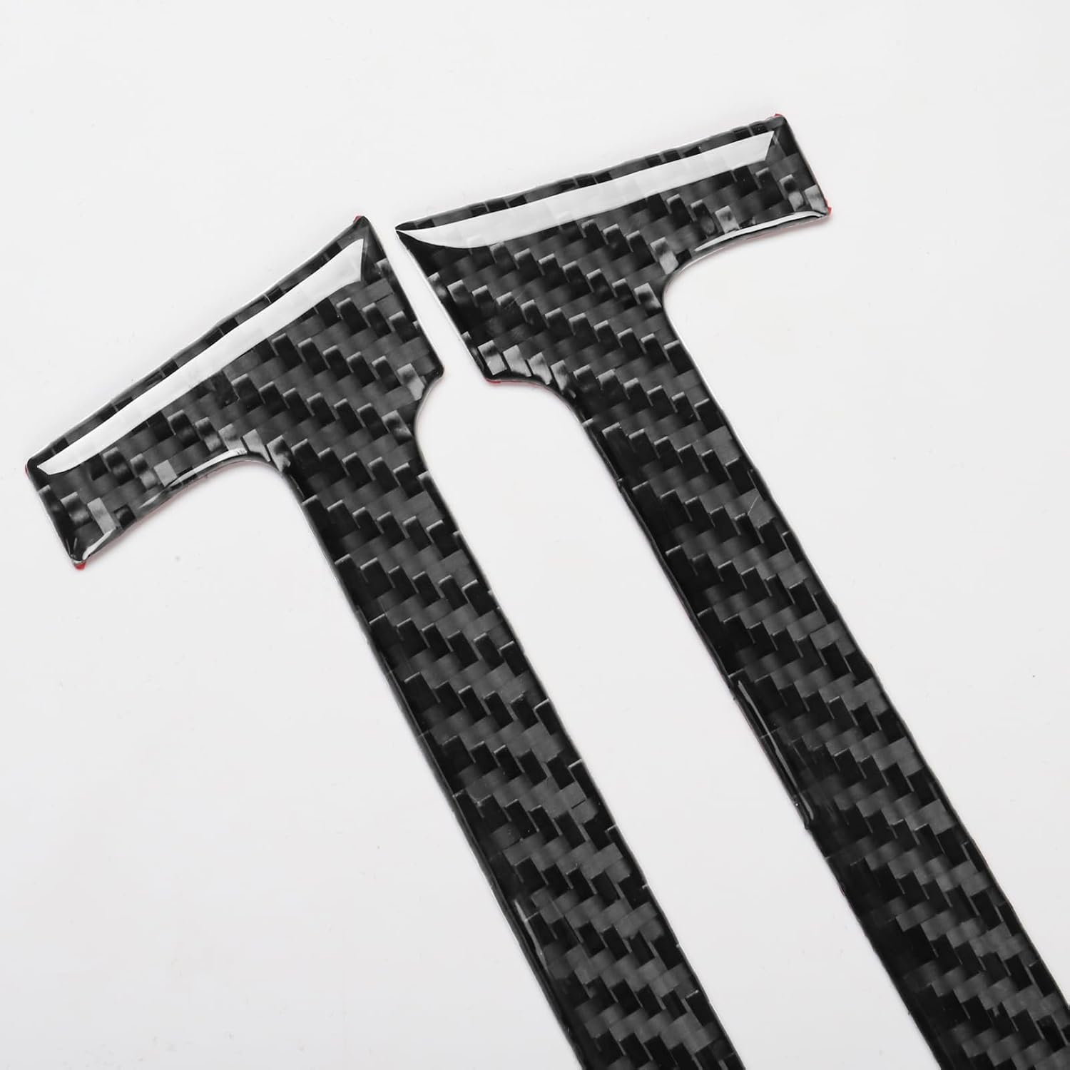 Generic Sporty Style Real Carbon Fiber Decals Compatible with Tesla Model Y 2020-2024 Model 3 2017-2022 Car Dashboard air Conditioning Vent Decoration Trim Auto Interior Accessories Sticker Black