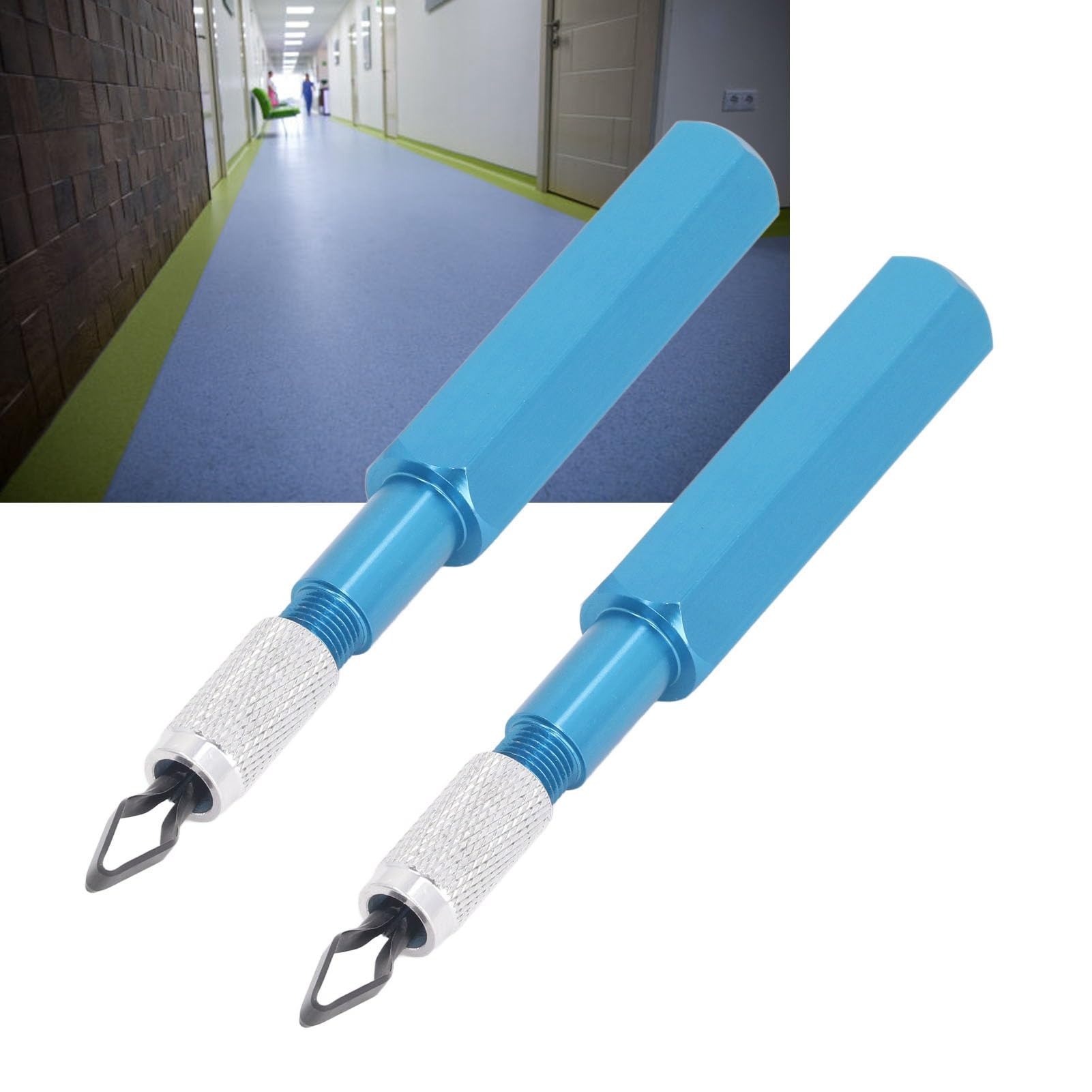 Coltello per Rifilare Pavimenti, 2 Set di Coltelli per Piallatura in Plastica, 4 Coltelli HSS per l'industria