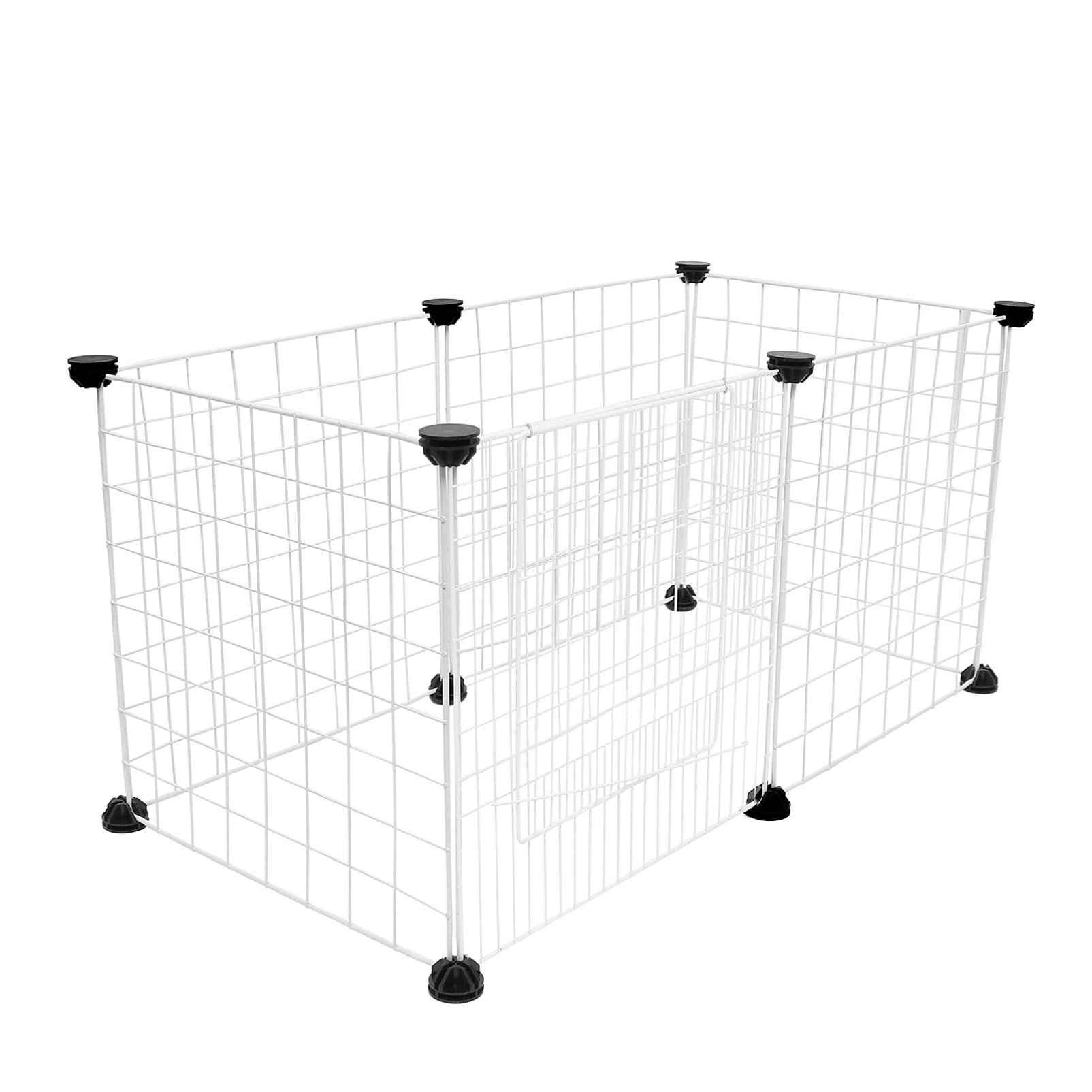 YARNOW 6 Pezzi Gabbia Per Animali Domestici Gabbia Per Animali Domestici Per Gatti Modulare in Rete Traspirante Per Piccoli Cani Cucciolo Recinto Casuale