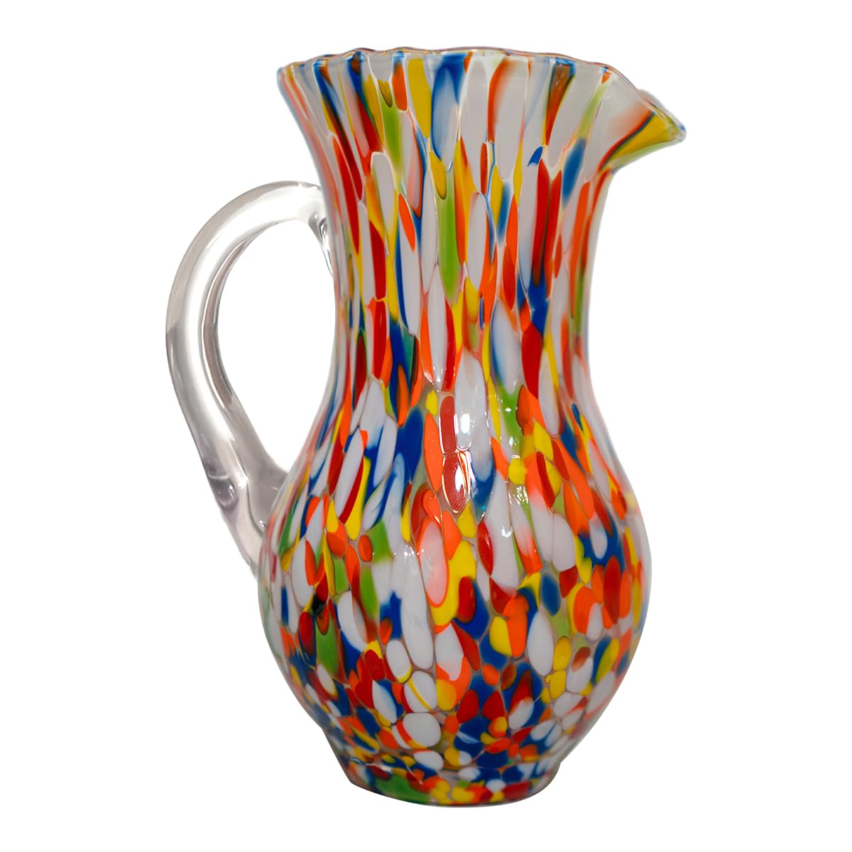 Gocce di Murano Jarra Buvette de 750 ml fabricada en Italia de vidrio soplado. Trabajados según la tradición de los artesanos de Murano, jarra de mesa elegante