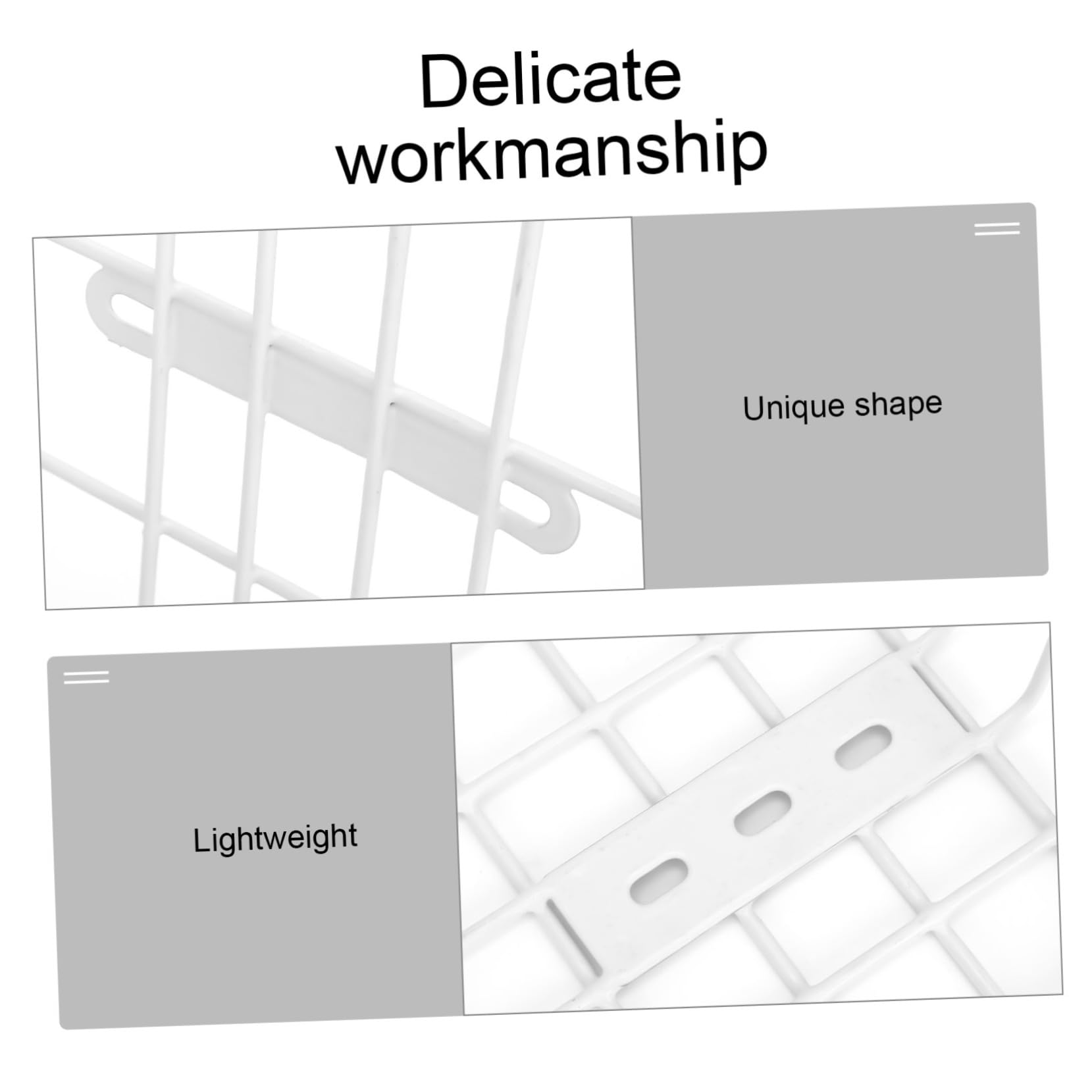 VANZACK 1Pc Stainless Steel Bike Basket Wire Storage Basket for Electric Vehicles Capacity Bike Accessory Simple Design for