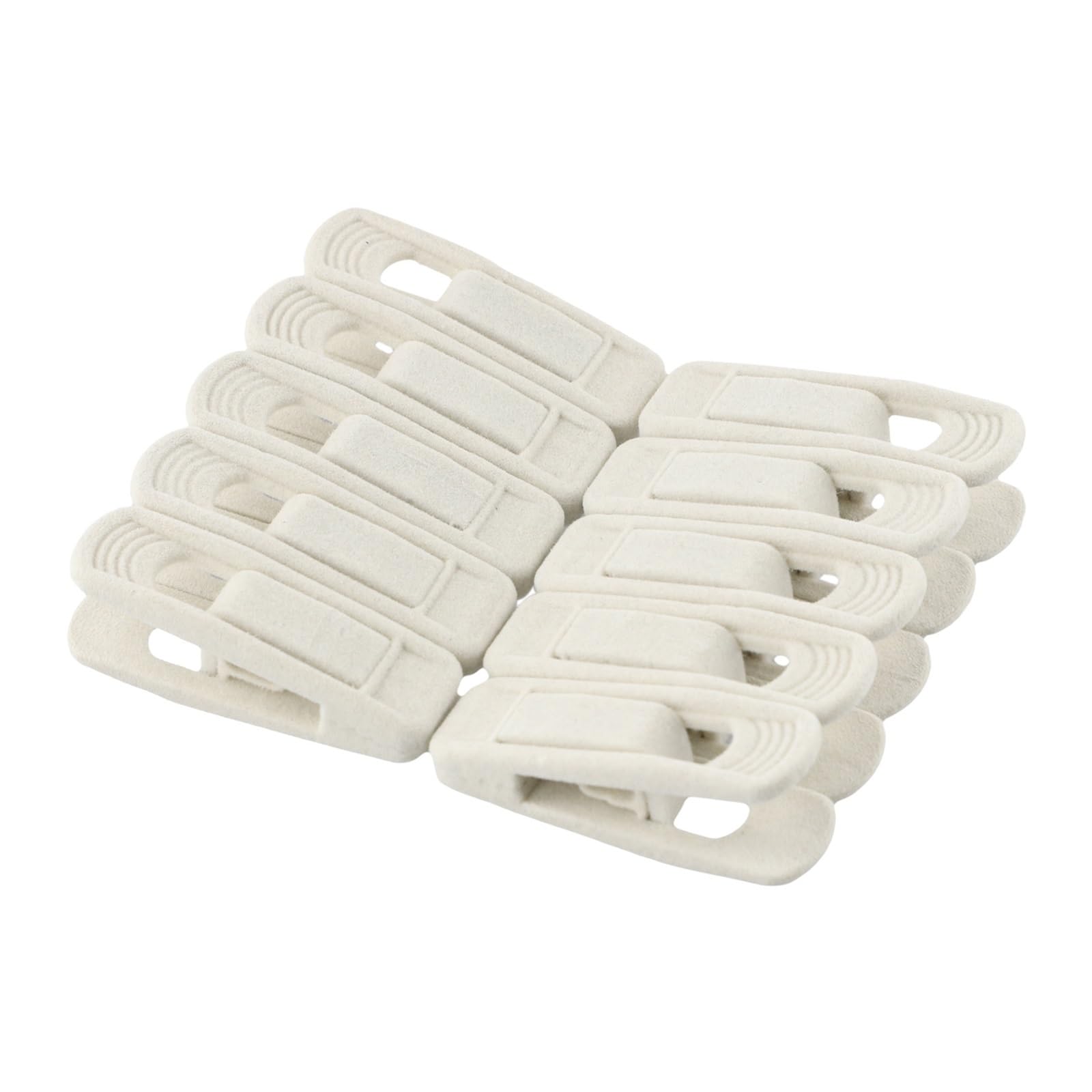 Missffcat 10/20pcs Velvet Hanger Clips - Non-Slip Clothespins for Clothes, Space-Saving Closet Organizer(10pcs)
