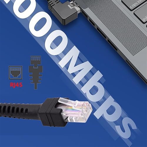 Miniatura 5 de cablecc Estiramiento en espiral RJ45 Cat6 8P8C UTP macho a macho Cable LAN Ethernet Red Patch Cord 39.4 in