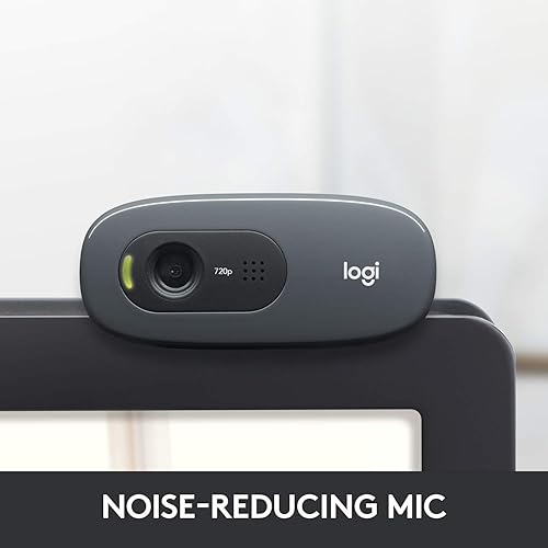 Miniatura 3 de Logitech C270 - Webcam para computadora de sobremesa o portátil pantalla panorámica HD 720p para videollamadas y grabaciones