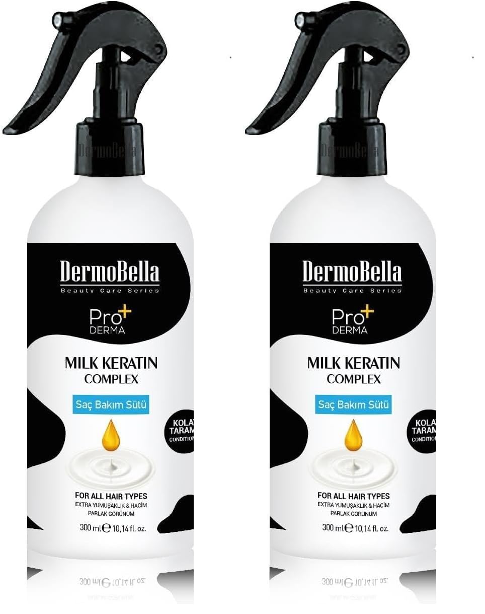 DermoBella Milk Keratin Complex Saç Bakım Sütü 300 ml (2 paketi)