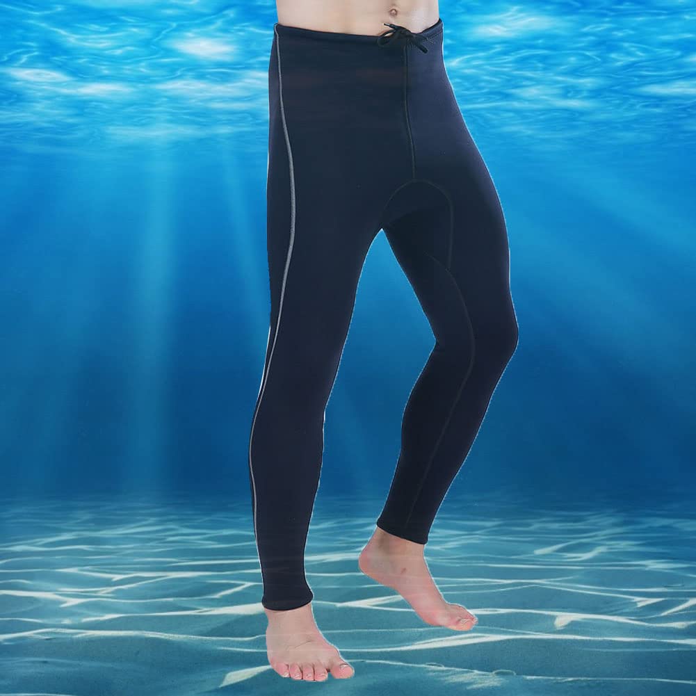 Bediffer Pantaloni da Sub Invernali in Neoprene da 3 Mm con Design a Vita Alta per lo Snorkeling e gli Sport Acquatici, Leggeri, Adatti per Uomini e Donne