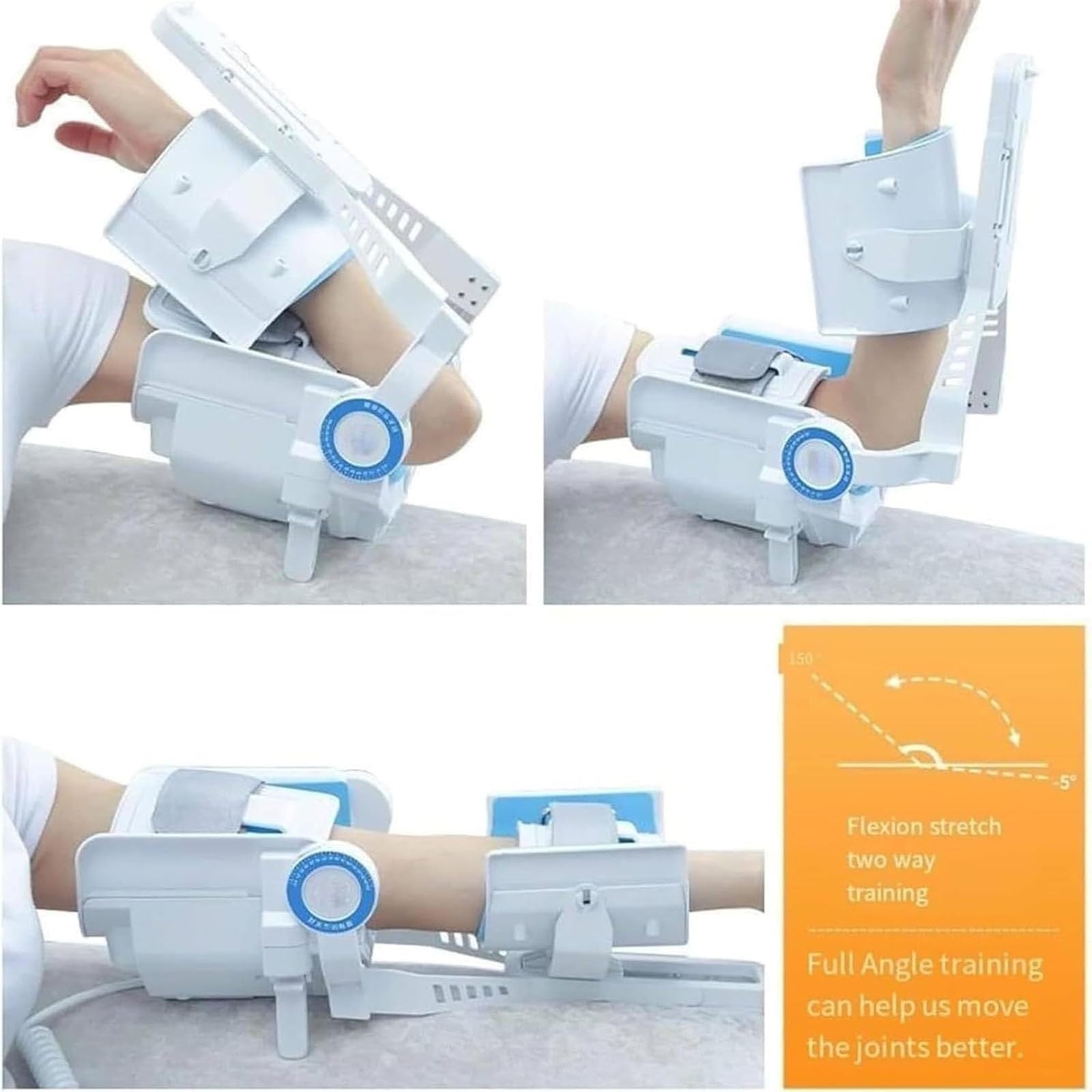 Dispositivo Elettrico Riabilitazione dell'articolazione Gomito Telaio di Supporto Regolabile e Flessibile Supporto per il Gomito Incernierato per la Protezione del Supporto del Braccio