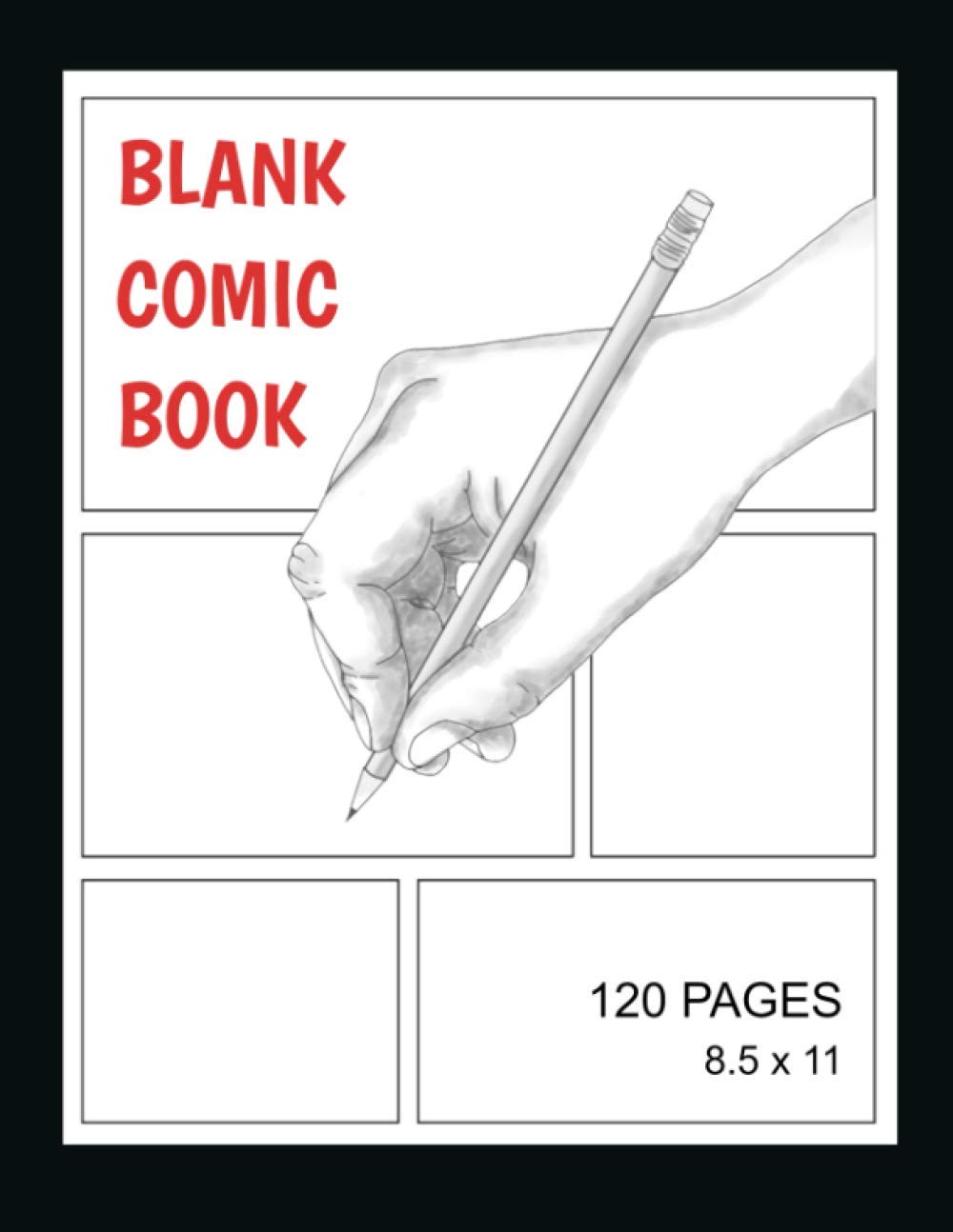 Blank Comic Book: 120 Pages 8.5x11: Draw Your Own Comics - Journal Notebook, Variety of Templates Without Bubbles