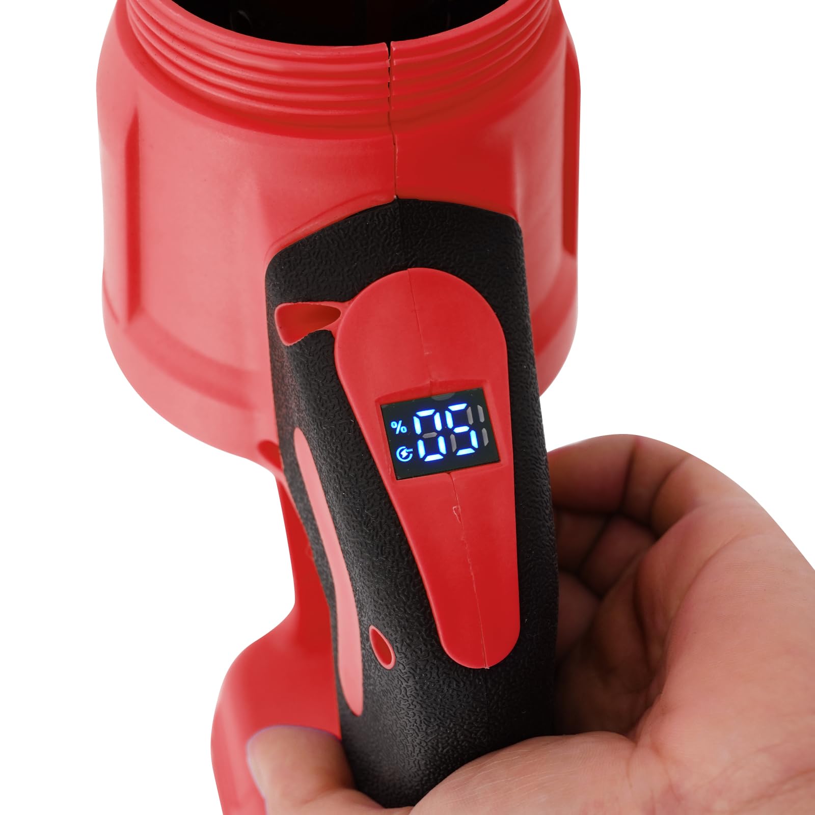 Soplador de hojas con batería de 21 V, inalámbrico, aspirador eléctrico con 2 baterías y cargador, 30000 rpm, soplador de hojas para hojas y polvo, pequeño y ligero para terraza, garaje y pasarela