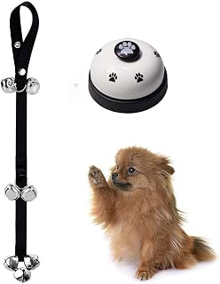 Dog Doorbell, EYLEER Adjustable Puppy Dog Doorbells Door Bells for Potty Training Outside Kitten Cat Puppy Dog Pet Training Bells Kit Supplies