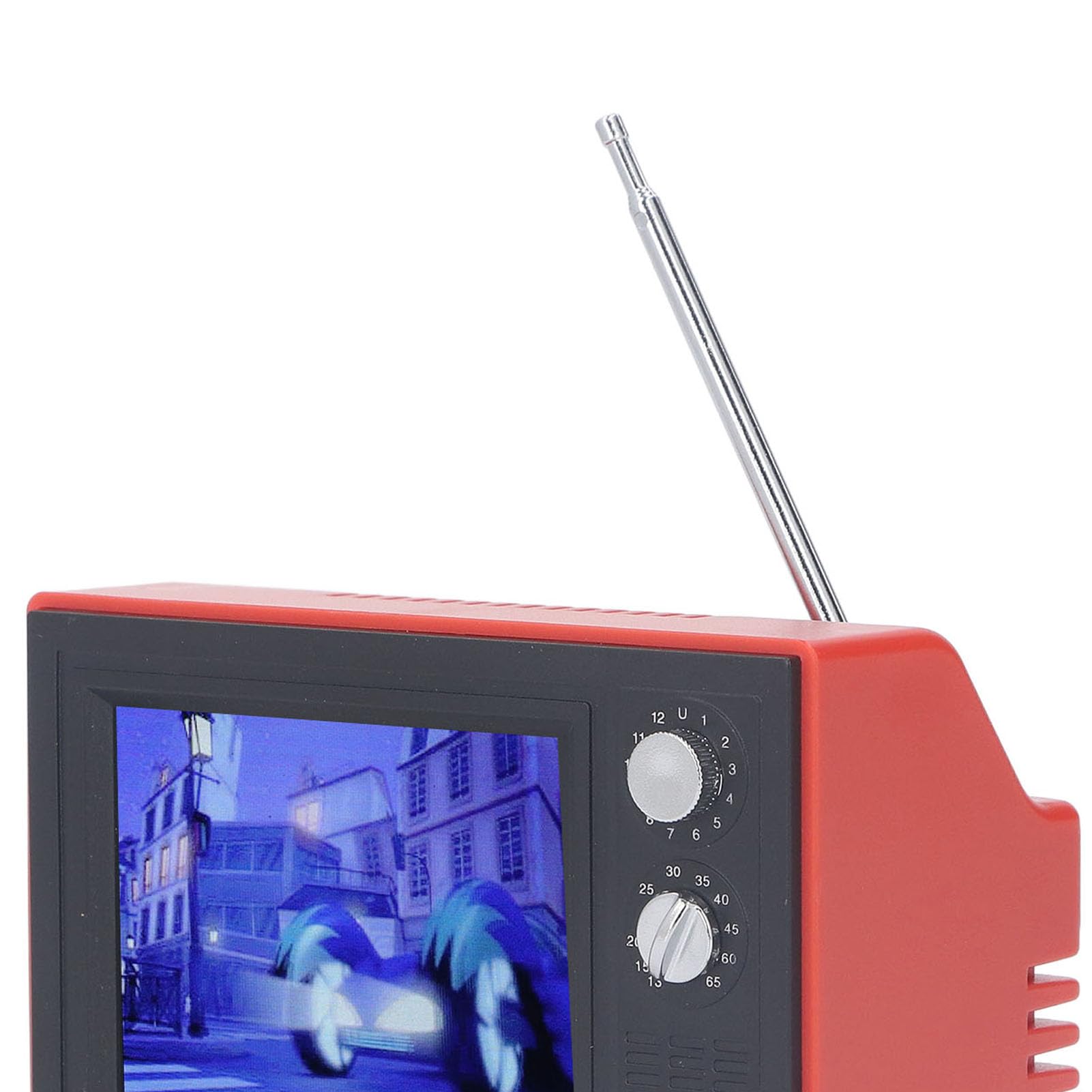 TV per Casa delle Bambole, TV in Miniatura in Plastica Riproducibile Vecchio Stile per Casa delle Bambole Fai-da-te