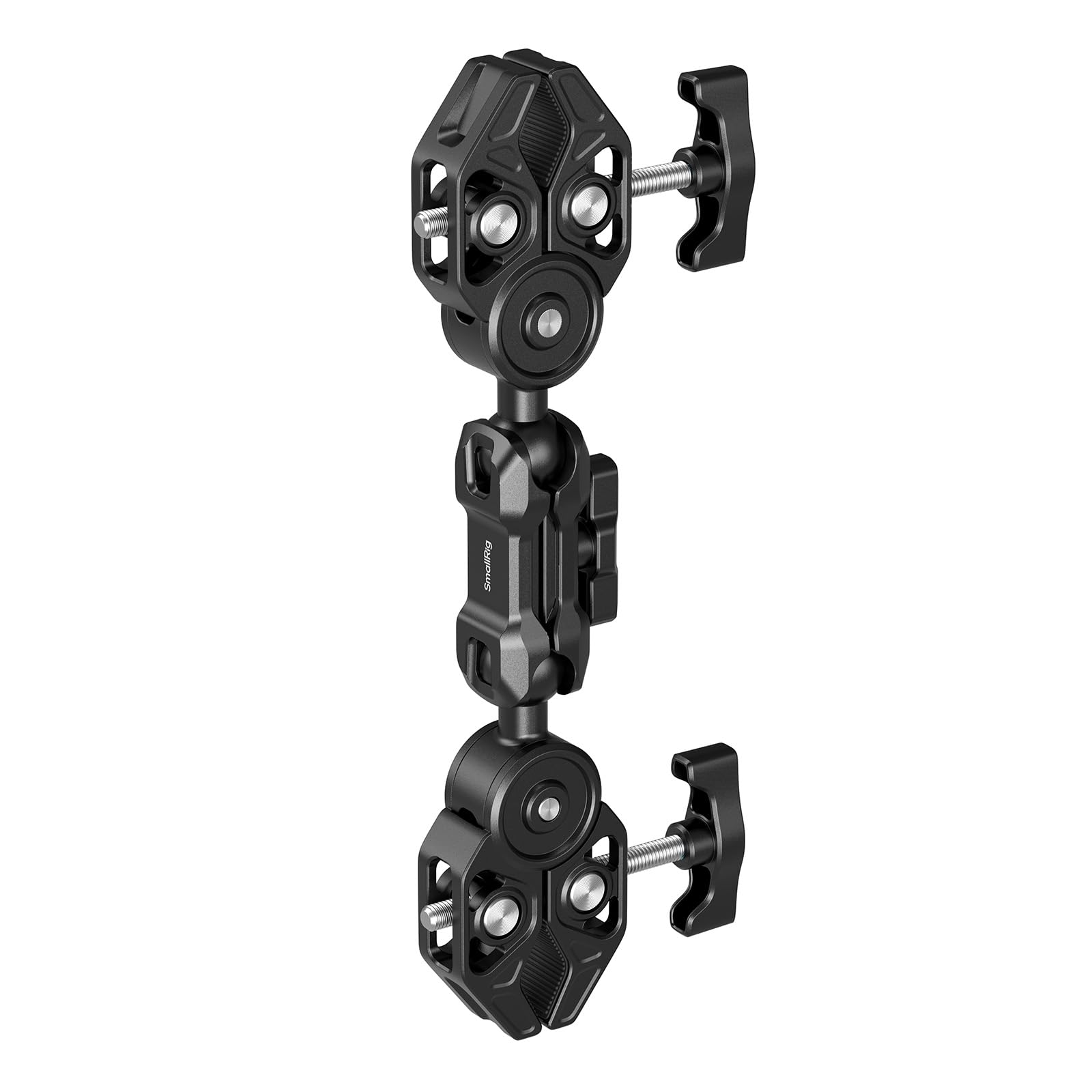SMALLRIG Supporto Super Clamp Doppio con Braccio Magico, Morsetto a Testa Sferica a 360° per Ombrello, Sedia, Monitor, Scrivania, Studio Fotografico, Supporto a Morsetto per Treppiede -5453