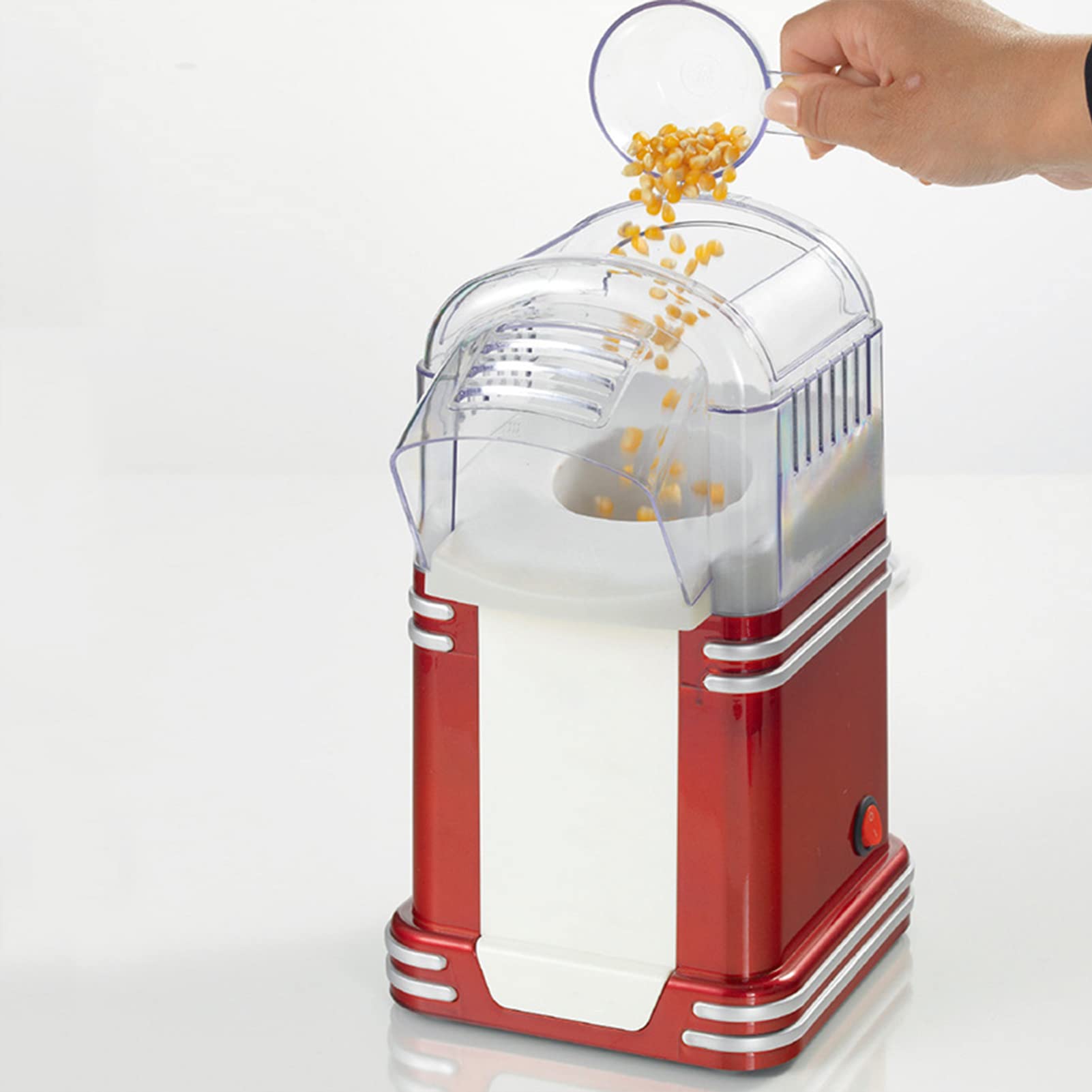 Macchina per Popcorn, Macchina per Popcorn ad Aria Calda per Popcorn Senza Olio, Macchina per la Produzione di Popcorn ad Aria Calda per la casa, Popper per Popcorn di Grande capac