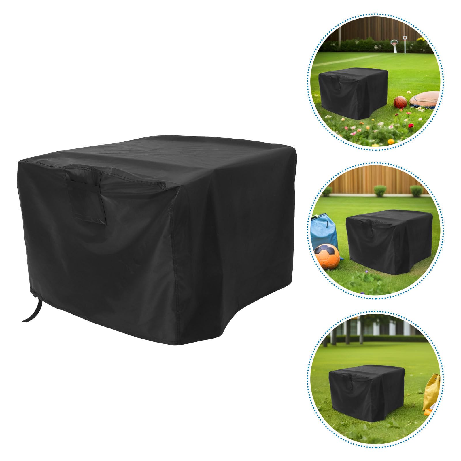 ORFOFE Housse Imperméable pour Mobilier de Jardin en Tissu Oxford 420d, Résistante la Déchirure, Carrée, Adaptée aux Braseros et Tables de Foyer D'extérieur Patio