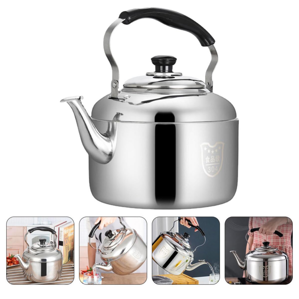 Tetera Silbante de Acero Inoxidable de 7l para Café y Té
