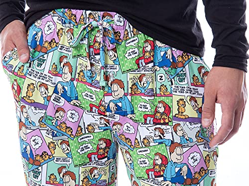 Nickelodeon Mens' Garfield and Jon Classic Comic Strip Lounge Pajama Pants4