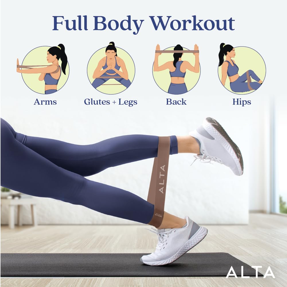 ALTA Mini bandas de bucle para ejercicio, látex duradero de alta calidad, pequeñas bandas de resistencia para mujeres, bandas de glúteos para entrenamiento, bucles elásticos de piernas para terapia