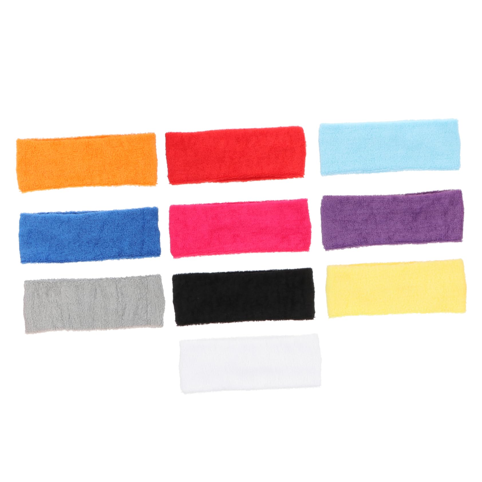 minkissy 10pcs Sports Sweat Headband Sports Sweatband Sweat Absorbing Headband Stretch Hair Sweatband Boho Bandana Mens Turban Men Bandana Exercise Sweat Band Headgear Fitness Yoga Fabric-image-26