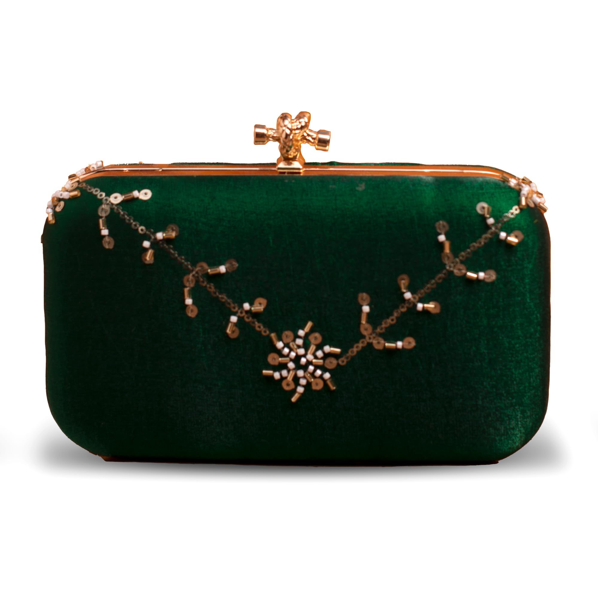 artklim Embrodiery Clutch Bag for Women with Detachable Strap-picture-6