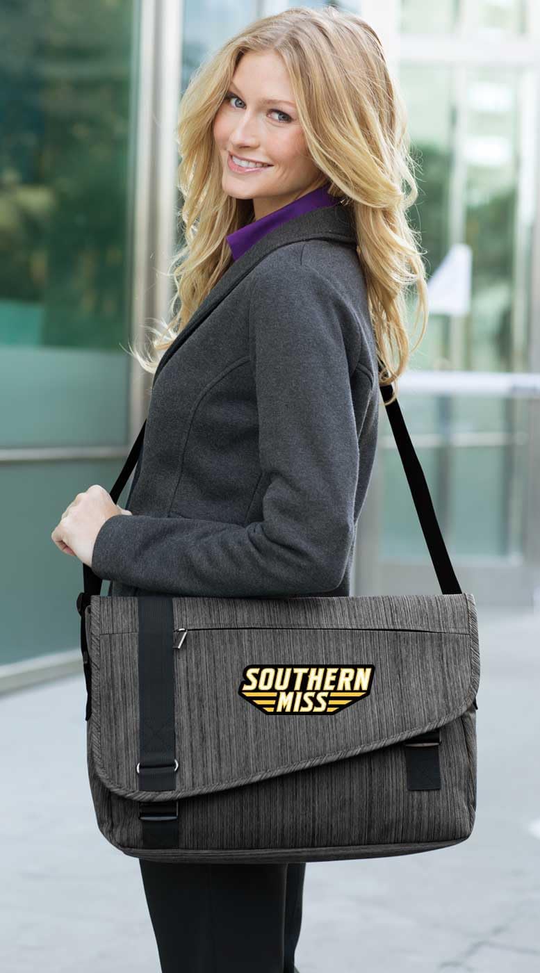 DELUXE Southern Miss Laptop Bag USM Golden Eagles Messenger Bags