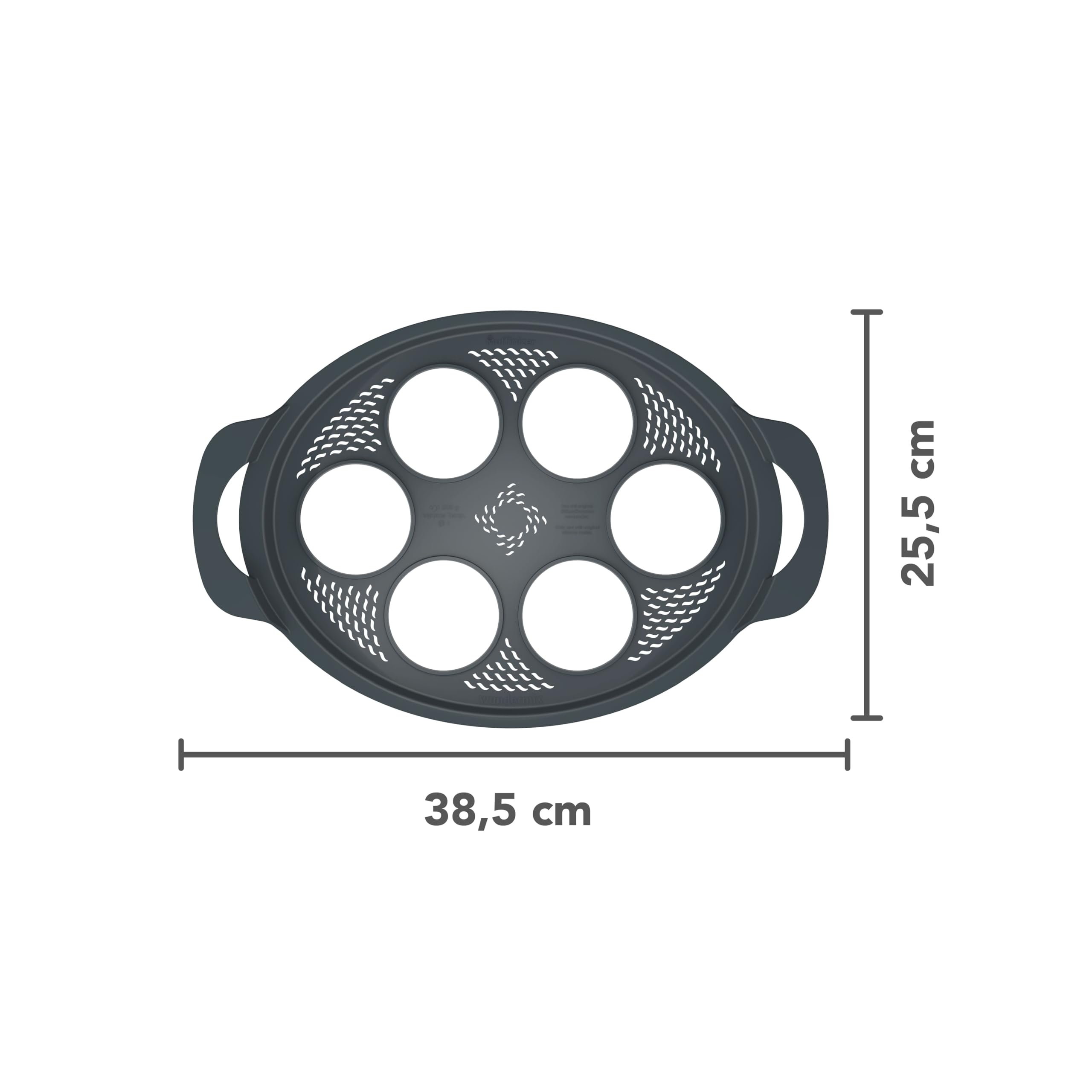 Wundermix - Muffinizer® Backform für TM6, TM5, TM31 (Herzförmchen) | Inklusive 6 Silikoneinsätze, für Muffins & Mini-Kuchen im Varoma, Muffin Silikonform, Made in Germany, vielseitig