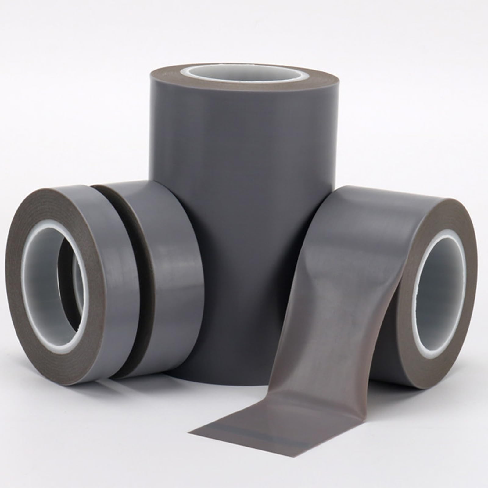 Tejido de PTFE aislante, Cinta resistente al calor de PTFE 260°C 200 mm ancho 10 m longitud 0,08-0,25 espesor(Thick0.08mm)