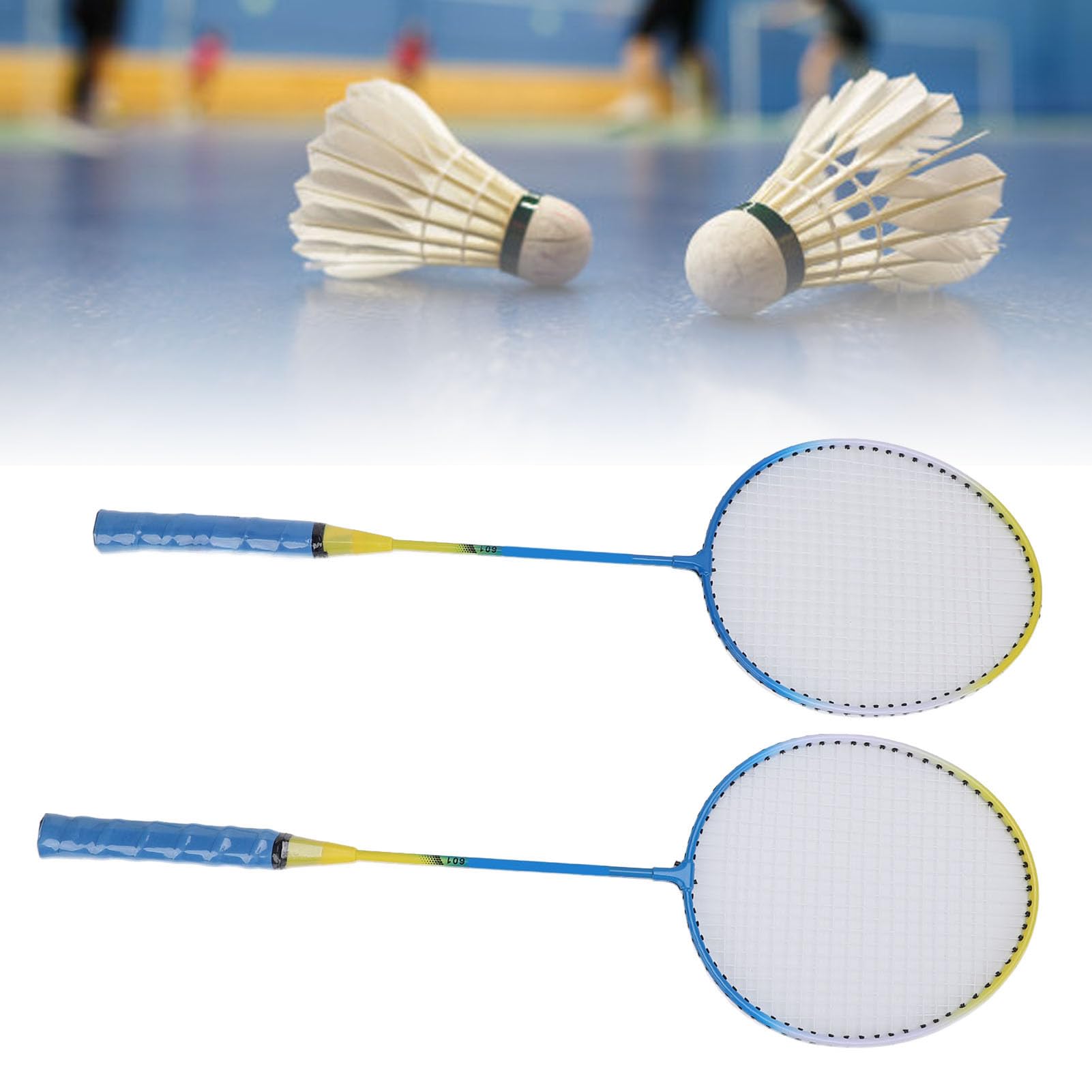 Generic Juego de Volante de Raqueta de Bádminton con Bolsa de Transporte para Entrenamiento y Diversión, Juego de 2 Jugadores con Agarre Cómodo y Control Mejorado