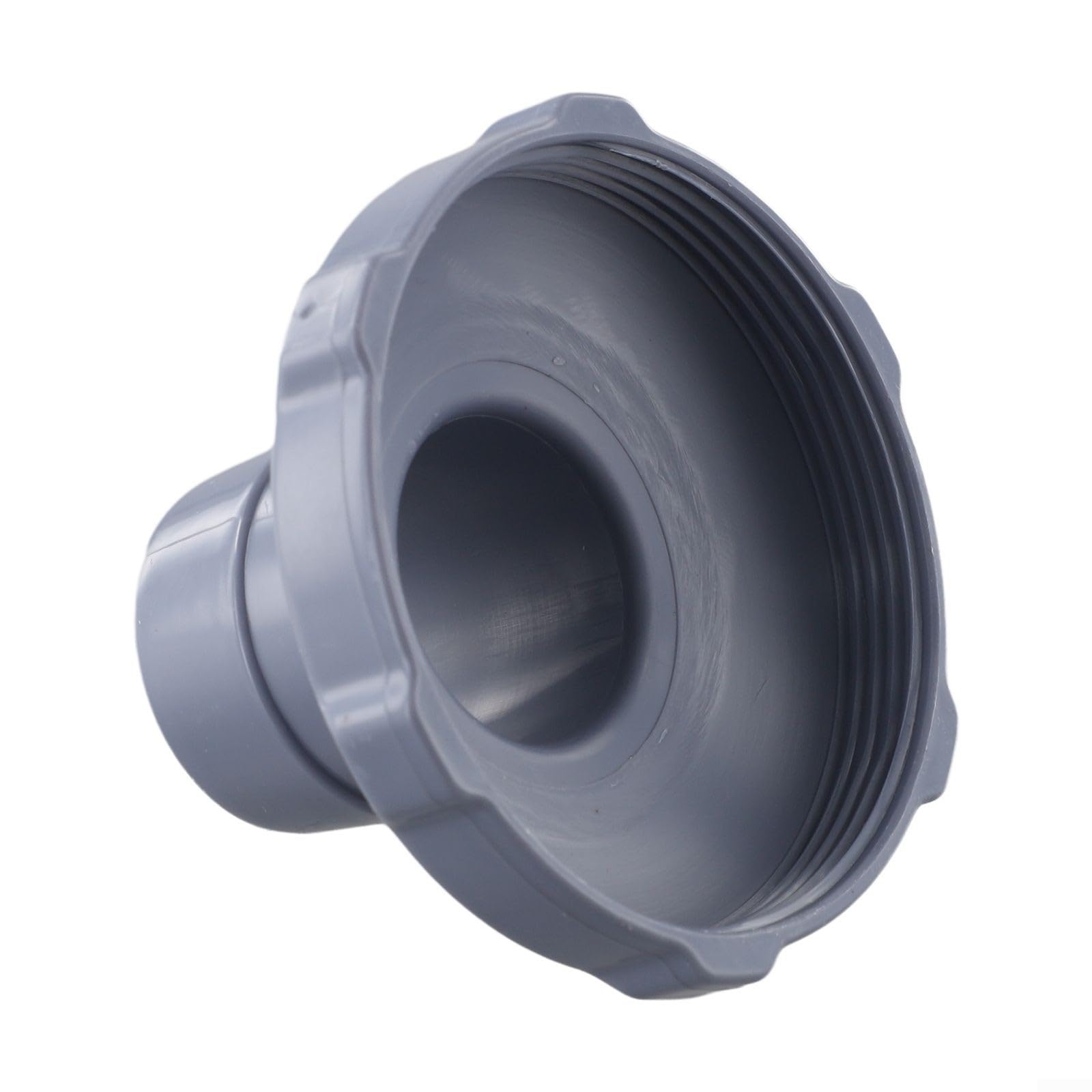 Pool Skimmer Hose Adapter 11238 for Above Ground Swimming Pool Maintenance, PVC Vacuum Connector Fits for intex Pumps, Grey Plastic Fitting with 1.5 Inch Outer and 3.25 Inch Inner Diameter(1pc)