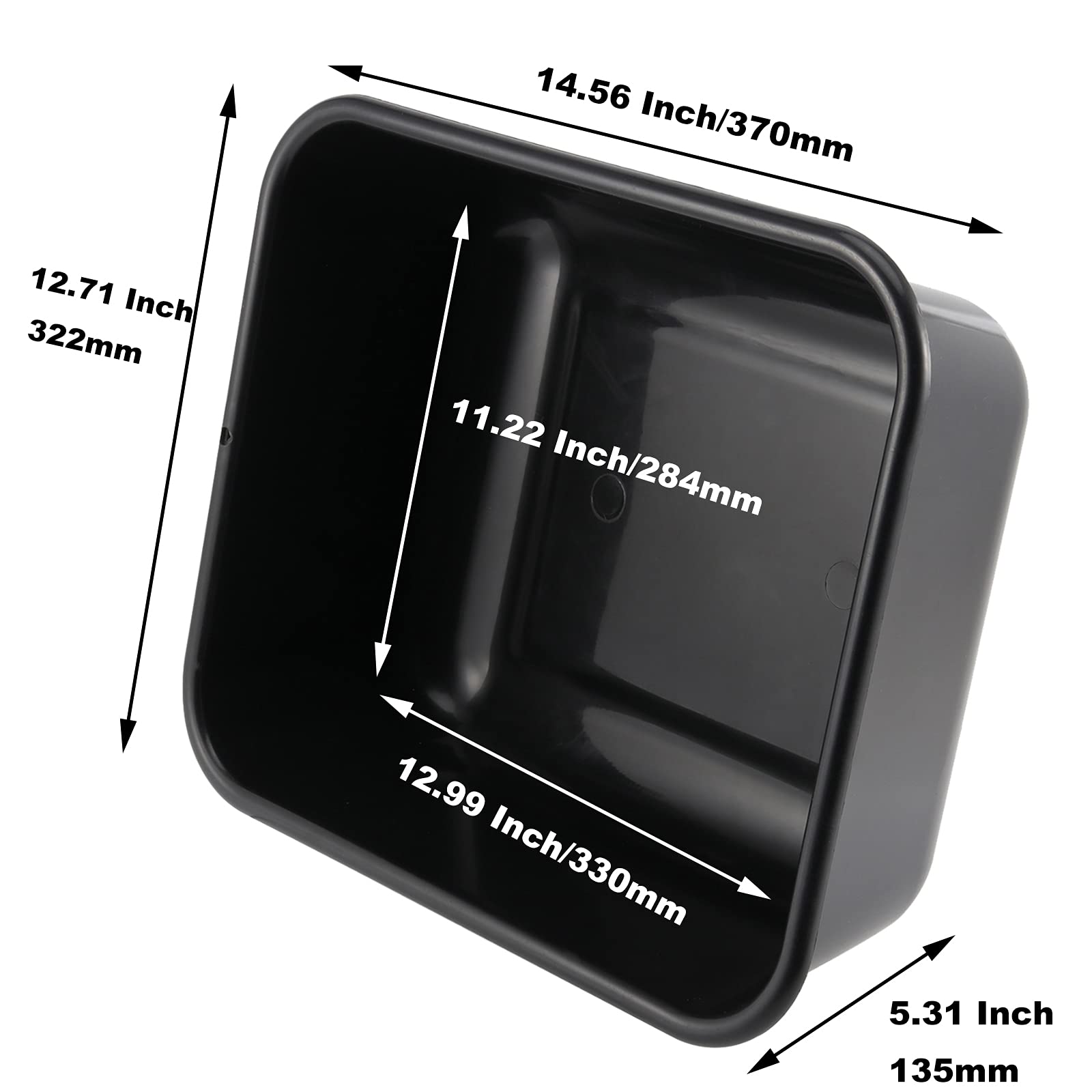 4 Pack 13 Liters Commercial Plastic Bus Boxes Tubs For Restaurant Gray - View #10