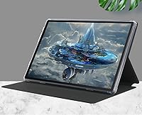 Vista 2 de Funda para tablet CHUWI Hi10 XPro de 10.1 pulgadas, ultrafina de piel sintética, delgada, con múltiples ángulos de visión, con función de encendido