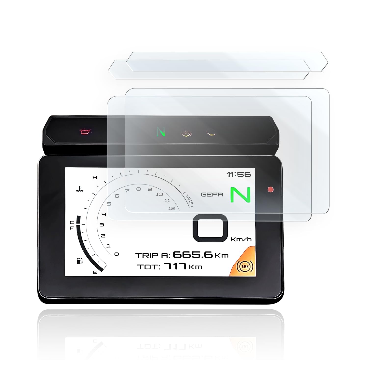 Pellicola Protettiva Cruscotto Moto Benelli TRK 702 - Trasparente - Foto 13