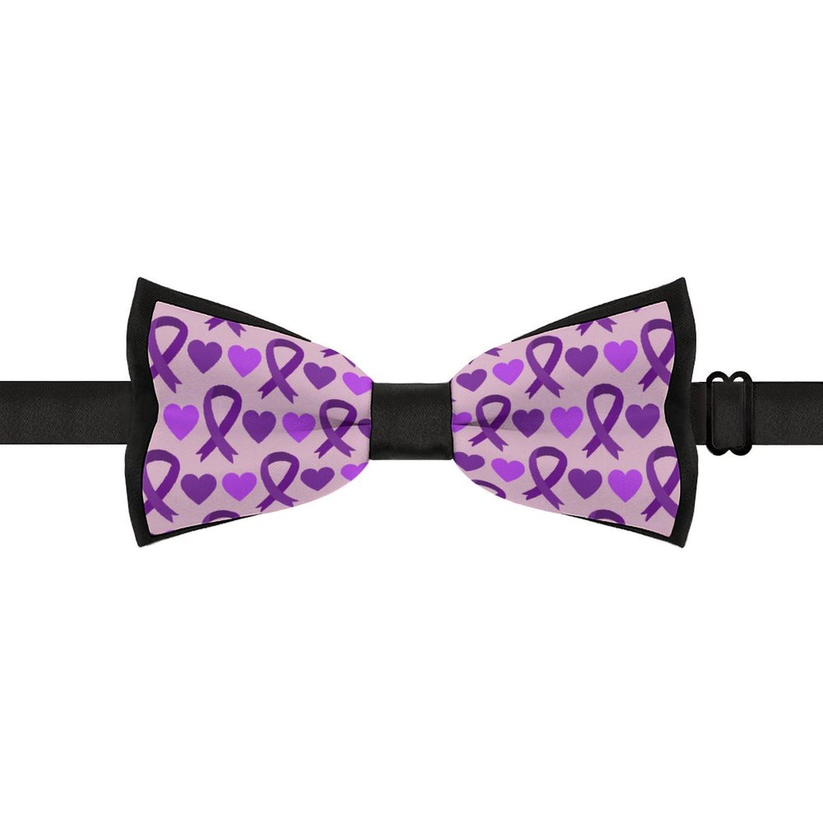 GoasNei Alzheimer’s Disease Awareness Month Bow Tie for Men Adjustable Necktie Funny Tie Neck Ties for Weddings Party