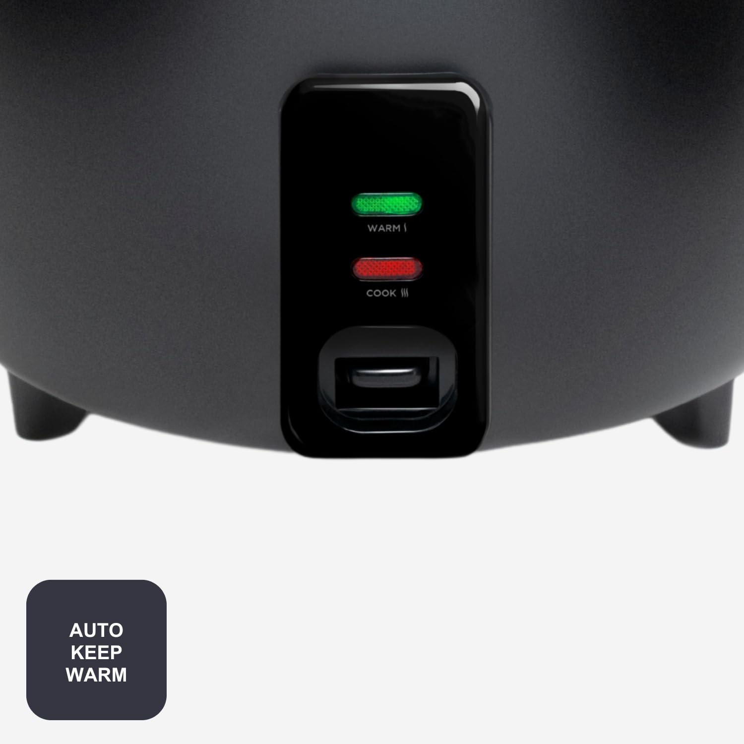 BLACK+DECKER - Cuiseur à riz BXRC1800E 700 W | 1,8 L (jusqu'à 7 portions) | Cuisson et maintien au chaud | Revêtement antiadhésif | Verre doseur et spatule | Compatible lave-vaisselle | Noir