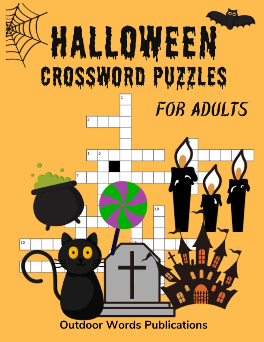 Halloween Crossword Puzzles for Adults: Festival-Themed Puzzle Book for Halloween