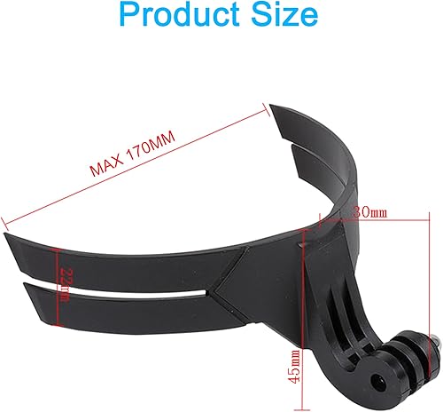 Miniatura 5 de PellKing Soporte universal para casco de motocicleta de acción, soporte adhesivo flexible compatible con GoPro Hero11 10 9 8 7 6 5 negro, Insta360,