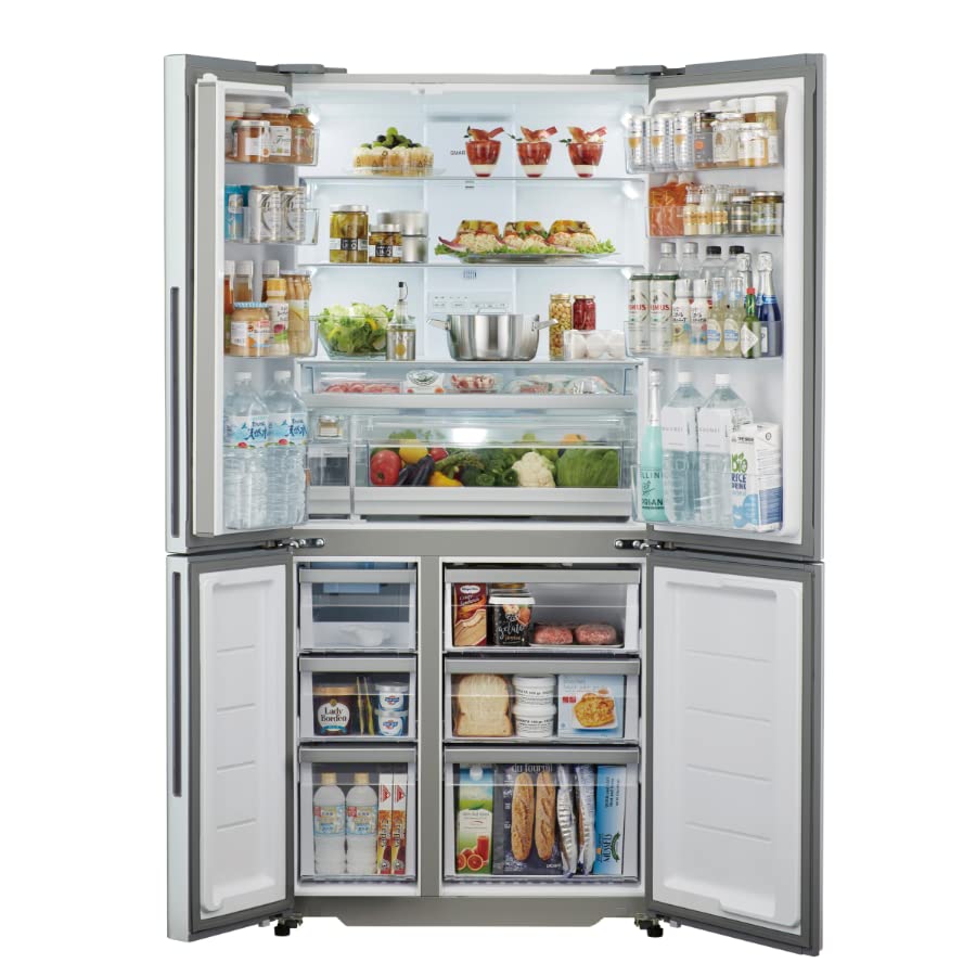 Amazon.co.jp: AQUA 4ドア冷蔵庫 (512L・フレンチドア) AQR-TZ51K(S 