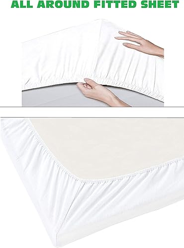 Miniatura 6 de Elegant Comfort - Juego de sábanas de 1500 hilos de calidad egipcia, supersuave, sin arrugas y resistente a las arrugas, 4 piezas, bolsillo profundo