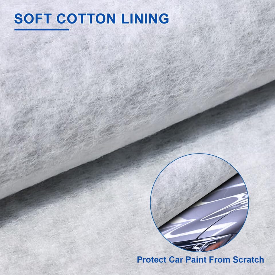 Universal Half Car Cover Waterproof All Weather Black Car Covers for Automobiles Outdoor Indoor for All Season Waterproof — view 7