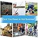 HJDHS Cooling Ice Vest for Men Women - PVA Water Activated Evaporative Cool Cold Vest for MS Hot Weather (22.4
