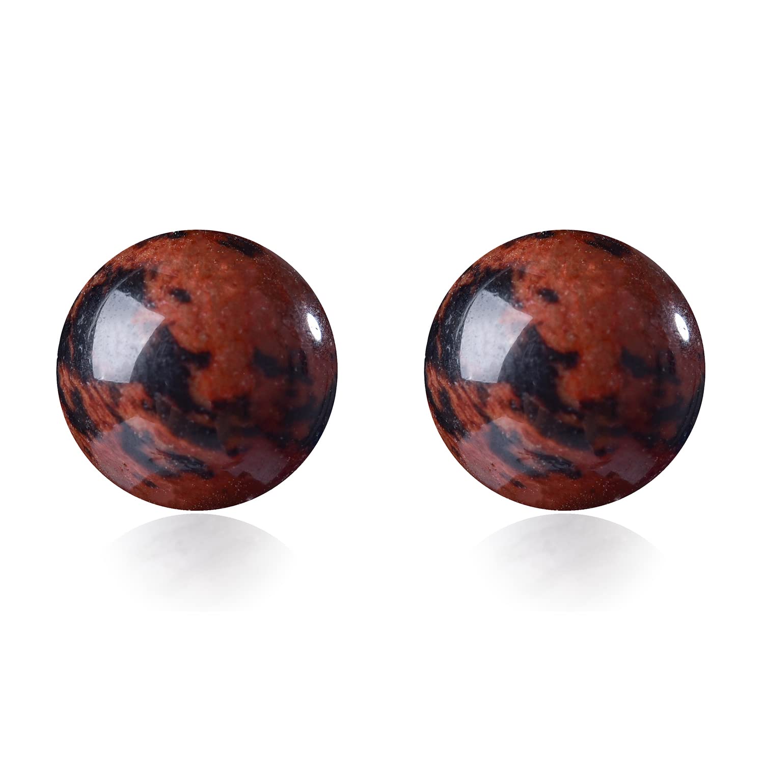 150pcs 6mm Mahogany Obsidian Beads,Natural Gemstones Round Loose Bead for DIY Jewelry Making Bracelets Necklace Energy Healing Power Stone