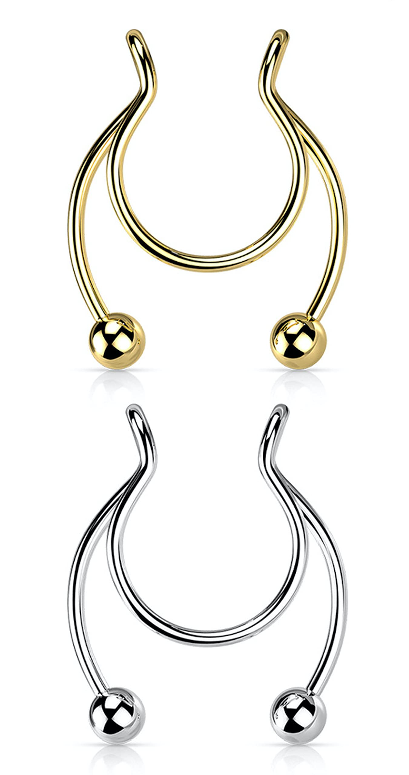 See full amazon price history chart for Via Mazzini No-Tarnish No-Rusting Non-Piercing Clip-On Nose Septum Hanger for Women And Girls (2 Pcs) Via Mazzini No-Tarnish No-Rusting Non-Piercing Clip-On Nose Septum Hanger for Women And Girls (2 Pcs) (B07GR6B271) Amazon Price History, Amazon Price Tracker