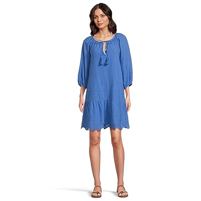 Tommy Bahama Eyelet Cove Embroidered Dress Women