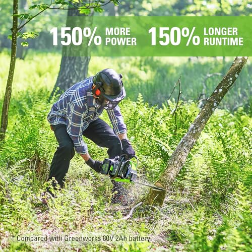 Image of Greenworks 80V 2.5Ah Lithium-Ion Battery | Genuine Battery | Compatible with 75 Tools